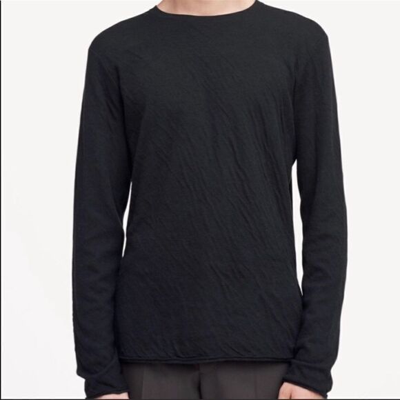 Revolve Rag & Bone Thick Crinkly Wavy Texture Crew Neck Tripp Sweater - Picture 1 of 9